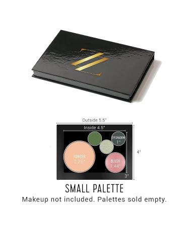 PUZZLE Magnetic Makeup Palette | Travel-Friendly Refillable & Eco-Friendly Storage for Eyeshadow Blush Bronzer & Highlighter - Black (Small - Buy Online on GoSupps.com