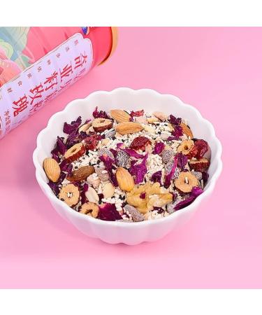 Rose Chia Nut Lotus Root Soup 500g/can Brewed Nut Lotus Root Soup Nutritious Breakfast Substitute Porridge Delicious and Convenient Lotus Root Soup (5 can) Rose 5 can - Buy Online on GoSupps.com