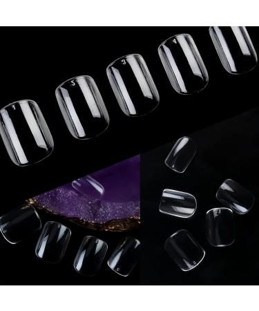 UNA GELLA Extra Short Square Fake Nails 216pcs - Pre-shaped Gel Nail Tips for Full Cover Acrylic - False Nails for Nail Extension DIY at Home - Buy Online on GoSupps.com