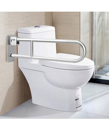 Safety Handrail Grab Bar Armrest Bathroom Shower Fold Handicapped Anti-Slip Polished Chrome Handfor Toilet Elderly/Children 70Cm - Buy Online on GoSupps.com