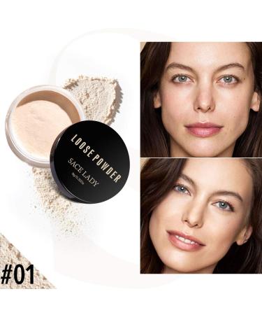 Poreless Long Lasting Oil Control Loose Powder - Waterproof Soft-Matte Face Makeup (01) - Buy Online on GoSupps.com