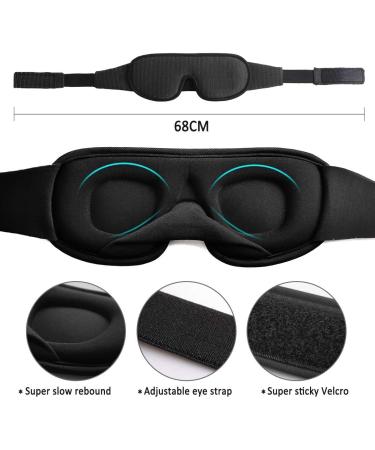 LEEKEN 3D Sleeping Eye Mask - Ultimate Light Blockout Sleep Mask for Men & Women | Cool Sports Fabric Ideal for Travel Naps & Night Sleeping - Comfortable & Breathable (Mesh Grey - Buy Online on GoSupps.com