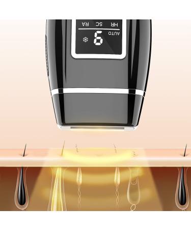 Yachyee IPL Laser Hair Removal Device with Ice Cooling Care - Upgraded to 999,999 Flashes - Permanent Hair Removal for Women and Men - For Face, Armpits, Legs, Arms, Bikini Line - Black - Buy Online on GoSupps.com