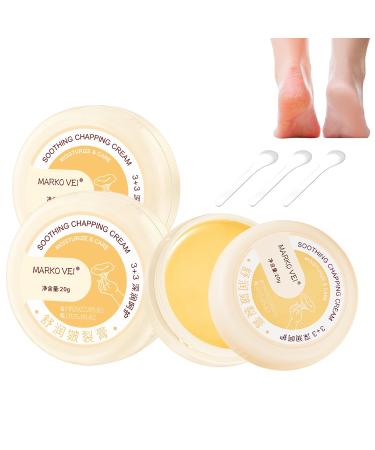 3 Pack Cracked Skin Repair Cream, Anti Chapping Cream for Winter Skin, Winter Cracked Hand & Foot Cream, Dry Foot Ointment Cream, Heel Cracks