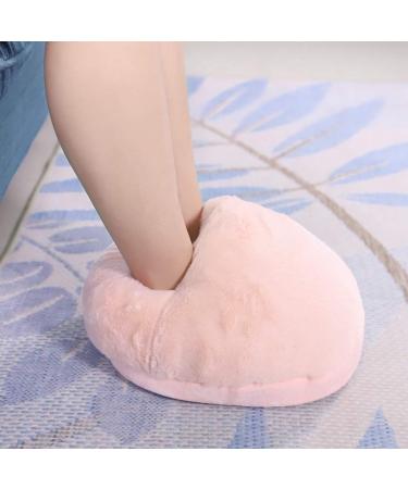 USB Foot Warmer Cushion Electric Heater for Winter - Cozy Slippers in Gray & Pink | Perfect for Office Use - Buy Online on GoSupps.com
