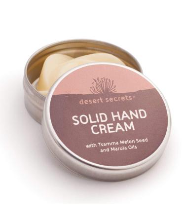 Desert Secrets Solid Hand Cream - Natural Moisturizer for Dry Skin with Marula Oil & Beeswax - 30g - Buy Online on GoSupps.com