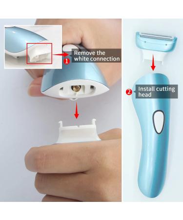 Brori Electric Razor Replacement Shaver Head for Women BR-N970 Blue - Buy Online on GoSupps.com