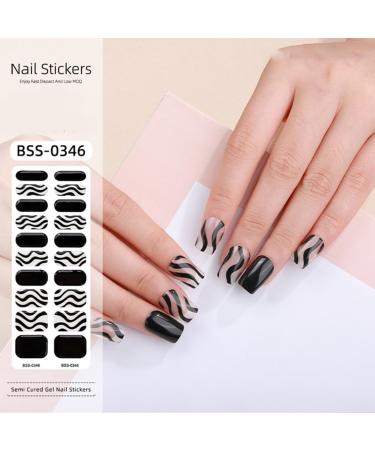 Ruarby Coffin/Square Press on Nail Rhinestones French Fake Nails Acrylic False Nails Artificial Nails Glues on Nail for Womens BY85 - Buy Online on GoSupps.com