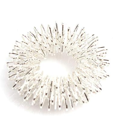 Winwinfly Acupressure Ring - Silver Finger Massage Ring for Stress Relief | Acupressure Rings for Wrist & Relaxation - Buy Online on GoSupps.com