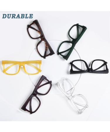 GUD Oversized Reading Glasses - Stylish 6 Pack with Screwless Spring Hinge for Men & Women | +1.50 Magnification - International Shipping Available - Buy Online on GoSupps.com