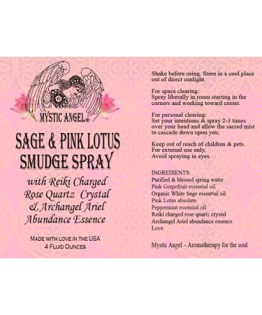 Abundance Smudge Spray - Reiki Charged Rose Quartz & Archangel Ariel Essence | 4 oz - Enhance Spiritual Wellness - Buy Online on GoSupps.com