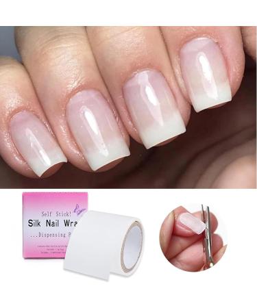 Fiberglass Nail Repair Kit - Silk Extensions Adhesive Stickers & Nail Wraps for Perfect Fingernail Art | 3 Rolls - Buy Online on GoSupps.com