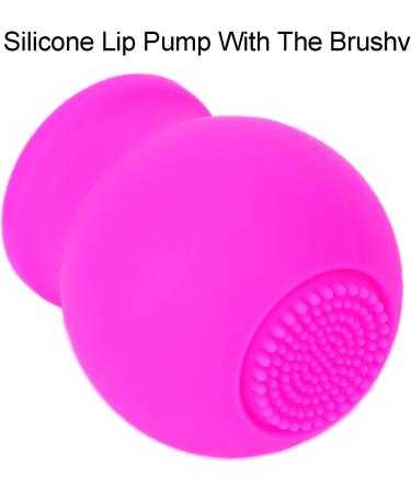 Lip Plumper Device Lips Enhancer Beauty Bigger Mouth Quickly Face Clean Massage Silicone Lip Pump With Brush(pink) - Buy Online on GoSupps.com