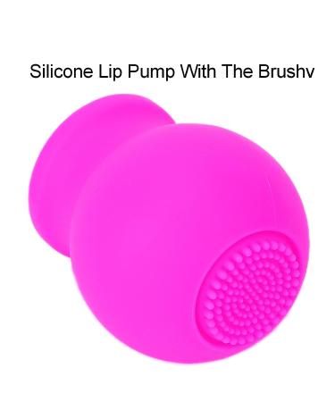 Silicone Lip Plumper Device with Brush - Achieve Full Lips with Lip Pump Tool (Pink) - Buy Online on GoSupps.com
