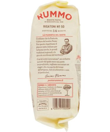  Italian Gourmet E.R. Rummo Rigatoni N. 50 Durum Wheat Semolina Pasta 500g + Italian Gourmet Tomato Pulp Box 400g - Buy Online on GoSupps.com