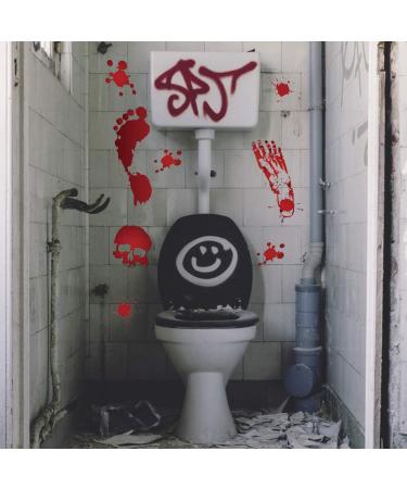 Halloween Stickers Set: Bloody Handprint Footprint Decals, Face Tattoo, Zombie Scar Fake Wound - 144pcs Waterproof Party Decor for Women Men Kids - Buy Online on GoSupps.com