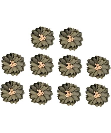 Zerodeko 40 Pcs Decor Gold Fruit Bowl Floral Patches Simulated Flower Patches Flowers on Accessories Manual Olive Greenx2pcs 4X4x2pcs - Buy Online on GoSupps.com