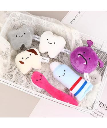 Adorable Plush Toothpaste Toothbrush Doll Keychain - Fun Cartoon Toy for Kids | Perfect Gift Idea! - Buy Online on GoSupps.com