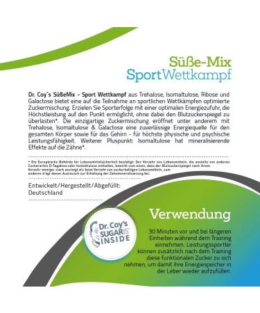 NuPrevento sports sugar mixture Competition - Sugar mixture for maximum physical and mental performance (1000g bag) - Buy Online on GoSupps.com