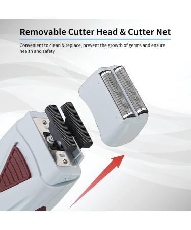 Buy Rechargeable Men's Electric Hair Clipper & Trimmer - Double Head Razor & Reciprocating Shaver - International Shipping Available - Buy Online on GoSupps.com