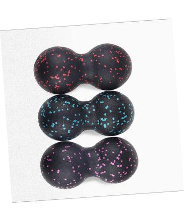 Healvian 3-St Peanut Double Owner Handicapped ID Yoga Massage Ball - Neck Massager Muscle Roller & Fitness Tool (Red 3 Pcs) - Buy Online on GoSupps.com