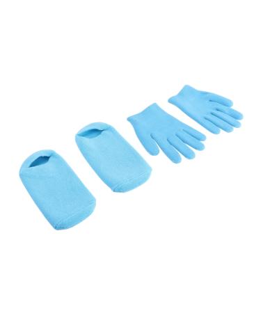 HAPINARY Toeless Gel Socks Moisturizing Heel Socks Gel Heel Sleeves Boho Alligator Hair Clips Moisturizing Gel Gloves Cosmetology Kit Moisturizing Gloves Spa Gel Socks Hand