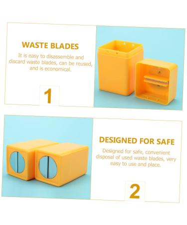 Buy Doitool 2 Pcs Knife Storage & Blade Bank - Travel Case for Razor & Sharp Needle Disposal - Durable Plastic ABS Container - Buy Online on GoSupps.com