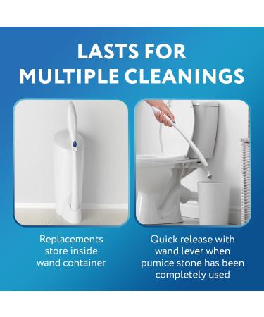 6 Pack Impresa Pumice Stone Toilet Bowl Cleaner Refills for Clorox Wand - Natural & Reusable Cleaning Solution - Buy Online on GoSupps.com