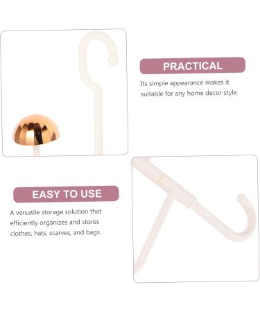 Alipis 2pcs Rotating Coat Rack Keychain Wallet Purses Stainless Hanging Hooks Stainless Steel Wardrobe Rod 31.00X27.00X6.00CM White - Buy Online on GoSupps.com