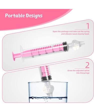 4-Piece Baby Nasal Syringe Set - 10ml Nose Rinsing with Safe Tweezers | Gentle Portable & Reusable for Children - Buy Online on GoSupps.com