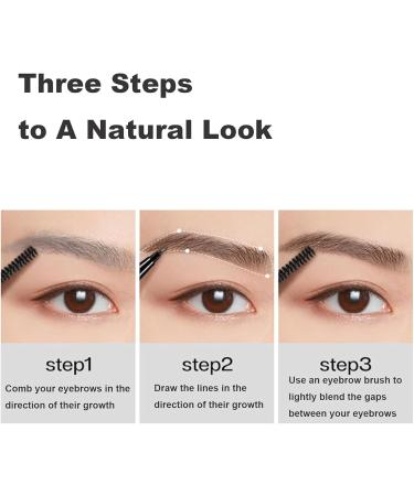 Cooklesa Eyebrow Cooklesa Upgraded Natural Waterproof Eyebrow Pen with Microfine Tip Two-Pronged Eyebrow Pencil Long-Lasting Natural 3D Waterproof Microblading Eyebrow Pen (Brown) - Buy Online on GoSupps.com
