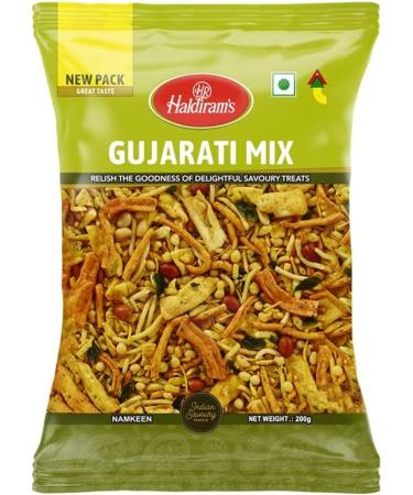 Haldiram's Gujrati Mix | 200g (Pack of 2) | Popular Indian Savouries | Treat for Every Occasions | Crispy and Crunchy | Authentic Taste Spicy 200.00 g (Pack of 2) - Buy Online on GoSupps.com