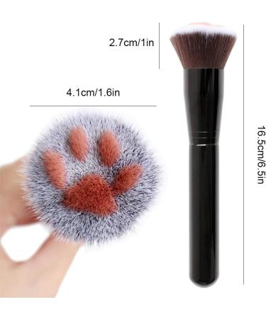 Professional Cat Paw Makeup Brush Soft Fiber Bristles for Perfect Blending Suitable for Foundation Pre Makeup and Repairing (a) - Buy Online on GoSupps.com