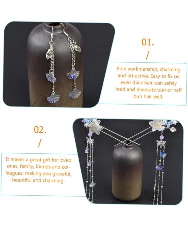 minkissy 1 Set Hairpin Hairpin Chinese Tassel Hair Sticks Woman Tassel Hairpin Chinese Hair Hanfu Hair Tassel Ornament Earrings for Women Hair Style Hair Fork Classical Decorate Miss Alloy - Buy Online on GoSupps.com