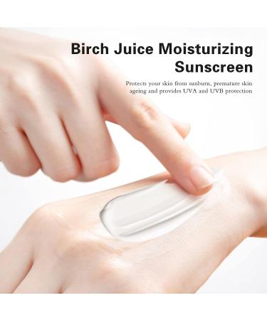 Birch Juice Moisturizing Sunscreen SPF50 PA++++ Korean Skin Protection - 1PCS - Buy Online on GoSupps.com