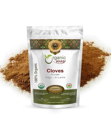 Organic Way Premium Cloves Powder (Syzygium aromaticum) - Aromatic Spice | Organic & Kosher Certified | Raw, Vegan, Non GMO & Gluten Free | USDA Certified | Origin - Sri Lanka (1 LBS / 16 OZ) 1 Pound