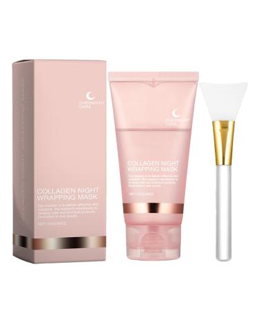 Colla gen Overnight Wrapping Peel Off Facial Ma sk Colla gen Night Wrapping Ma sk Bio Colla gen Face Ma sk Overnight Collag en Wrapping Ma sk For Hydration Care Suitable For All Skin Types