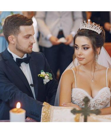 COCIDE Silver Rhinestone Tiara and Crown for Women - Princess Tiaras for Girls, Hair Accessories for Bridal Wedding, Prom, Birthday, Christmas, Halloween Party - Buy Online on GoSupps.com