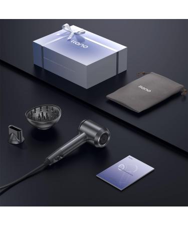 Buy Llano Ion Hair Dryer - Fast-Drying with Diffuser | 100 Million Negative Ions | 19m/s Air Flow | 5 Heat & 2 Speed Levels - Pearl Gray | International Shipping Available - Buy Online on GoSupps.com