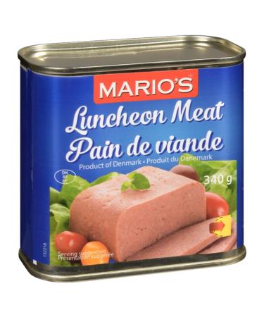 Mario's Canned Food - Canned Luncheon 340g can - Delicious Canned Meat Protein for Any Meal Of The Day- Keto Diet Friendly.