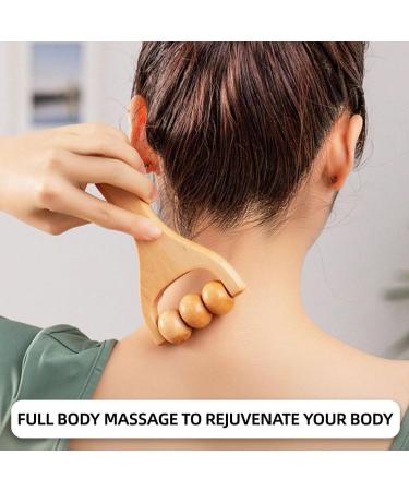 Buy Bzkser 2-Piece Massage Roller Set | Wood Trigger-Point Scooter for Body & Face | Anti-Cellulite Gua Sha Scraping Tool | Fascia Roll with Handle - International Shipping Available - Buy Online on GoSupps.com