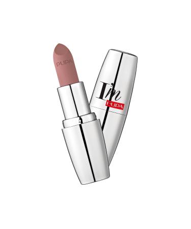 Pupa I Am Matte Pure Colour Lipstick - 010 Delicate Nude Milano for Women - 0.123 oz Lipstick 010 Delicate Nude 0.12 Ounce (Pack of 1)