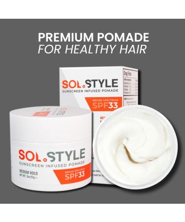 Premium Pomade with UV Protection | Medium Hold Styling for Men & Women | Water-Based Smooth Finish Healthy Hair & Scalp - Buy Online on GoSupps.com