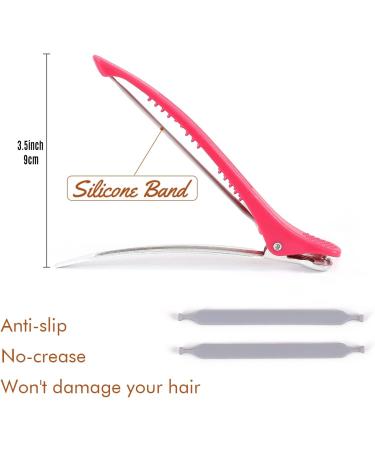 12 PCS Hair Clips for Styling Duck Billed Hair Clips for Styling Sectioning Hair Clips for Women Hair Cutting Clips for Salon and Home No Crease Hair Clips for Hair Sectioning Barber Hair Clips for Stying(BLACK & PINK) 1 count (Pack of 12) 6 Pcs Black & 6 - Buy Online on GoSupps.com