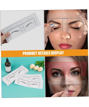 Beavorty Eyebrow Ruler 10pcs Eyebrow Design Ruler Measuring Ruler Eyebrow Guide Stencil Shape Guide Ruler Eyebrow Trimming - Buy Online on GoSupps.com