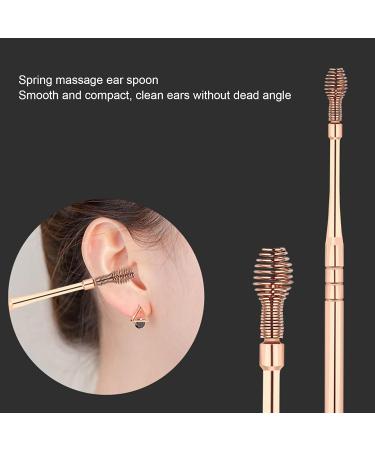 Portable Spiral Ear Wax Remover Set - Stainless Steel Ear Pick Tool for Effective Ear Cleaning - Buy Online on GoSupps.com