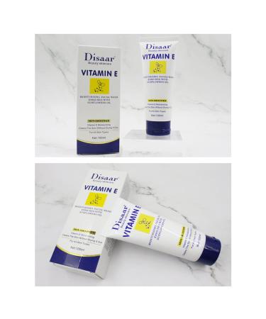 DISAAR Beauty Vitamin E Moisturizing Facial Wash Sunflowers Oil Cleans Pores Skin Smooth 100ml/3.38fi.oz - Buy Online on GoSupps.com