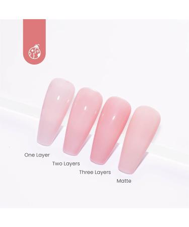 Buy Beetles 15ml Neutral Gel Nail Polish - Soft Pink Nude Color Translucent Soak Off UV LED Compatible - Perfect for Nail Art - Buy Online on GoSupps.com