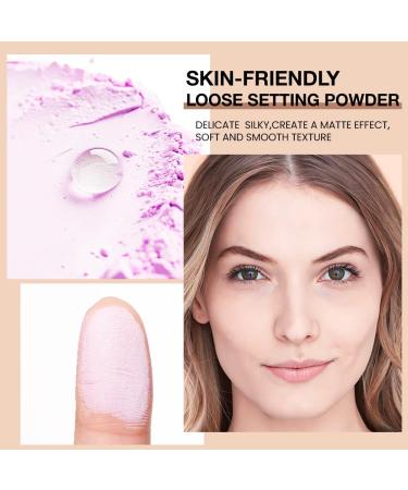 High Definition Skin-Friendly Setting Powder - Lightweight Long-Lasting Soft Focus Effect - 04# Light Purple 1 Ounce | Perfect for Fine Lines & Imperfections - Buy Online on GoSupps.com