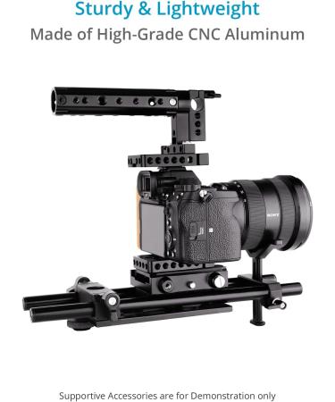 PROAIM SnapRig Universal Lens Support | Heavy Camera Lenses | 15mm LWS Rod | Robust & Durable | Height Adjustment 2.1 | Supports Lens Diameter Up to 150mm (LS-01) - Buy Online on GoSupps.com